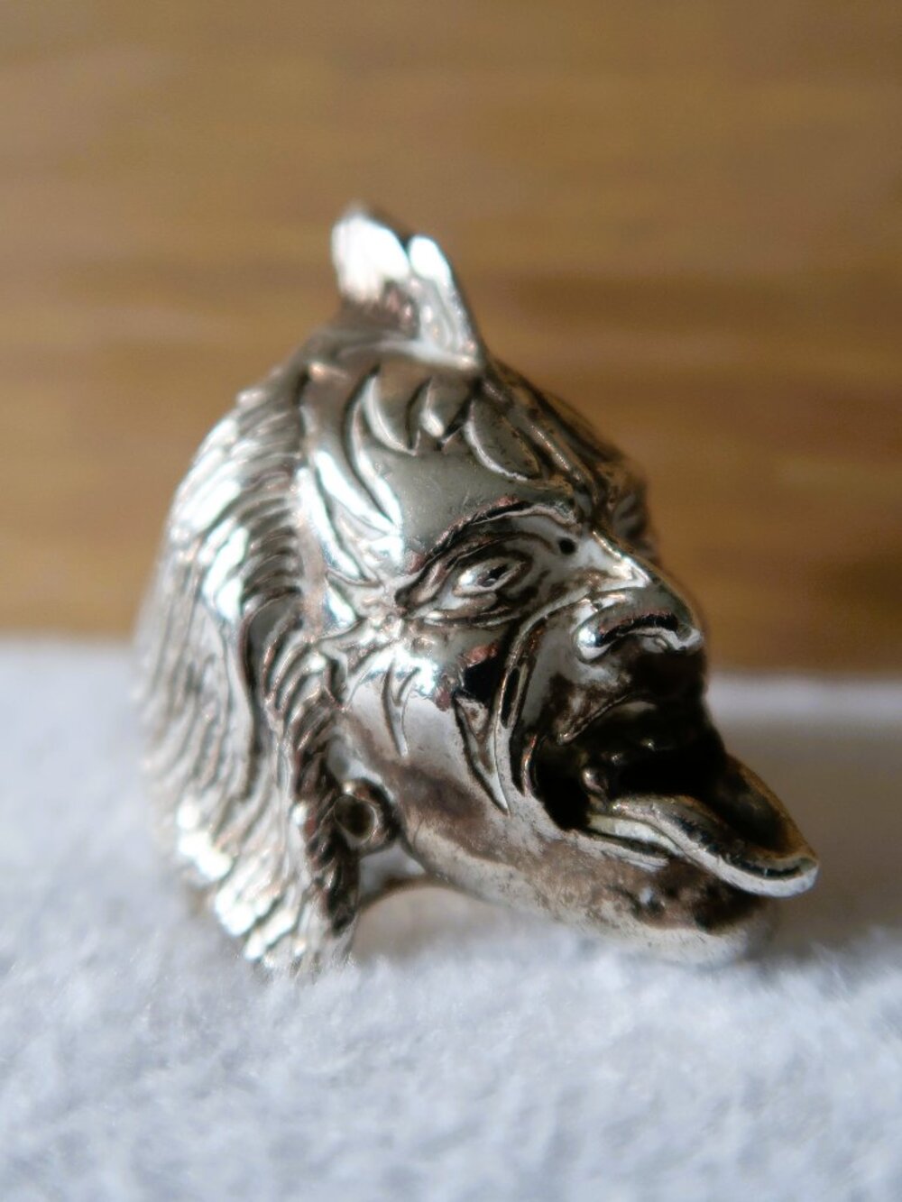 KISS Gene Simmons 925 Sterling Silver Mens Biker Ring Heavy Metal Rock Large 33g